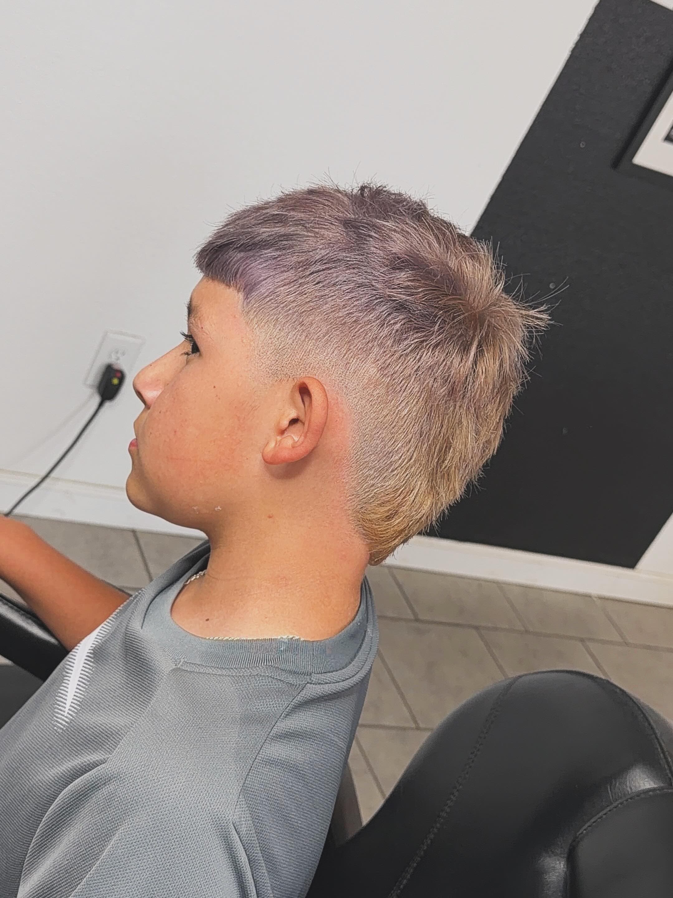 Kids fade — textured top
